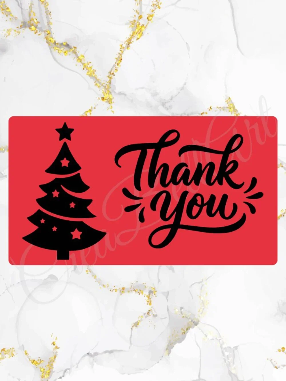 Christmas Thank You Stickers | Holiday Design | Small Business Packaging